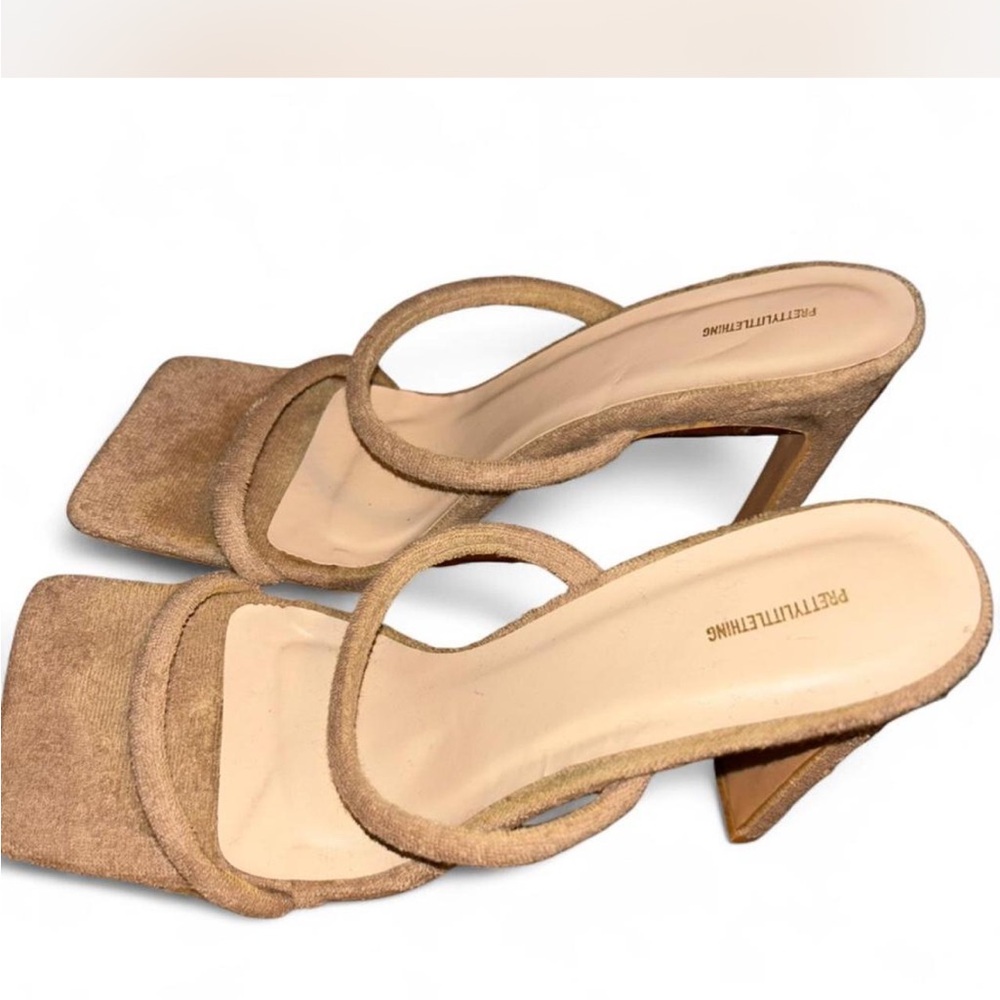 PrettyLittleThing Brown Mules